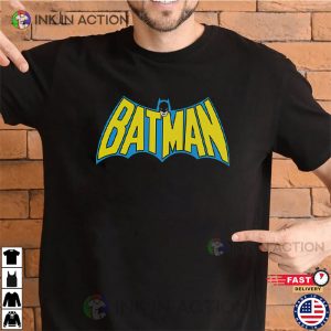 Retro dc comics batman Logo T Shirt 2
