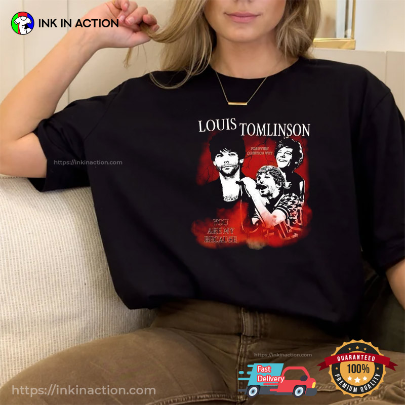 Vintage Louis Tomlinson 2023 Tour Shirt Merch One Direction