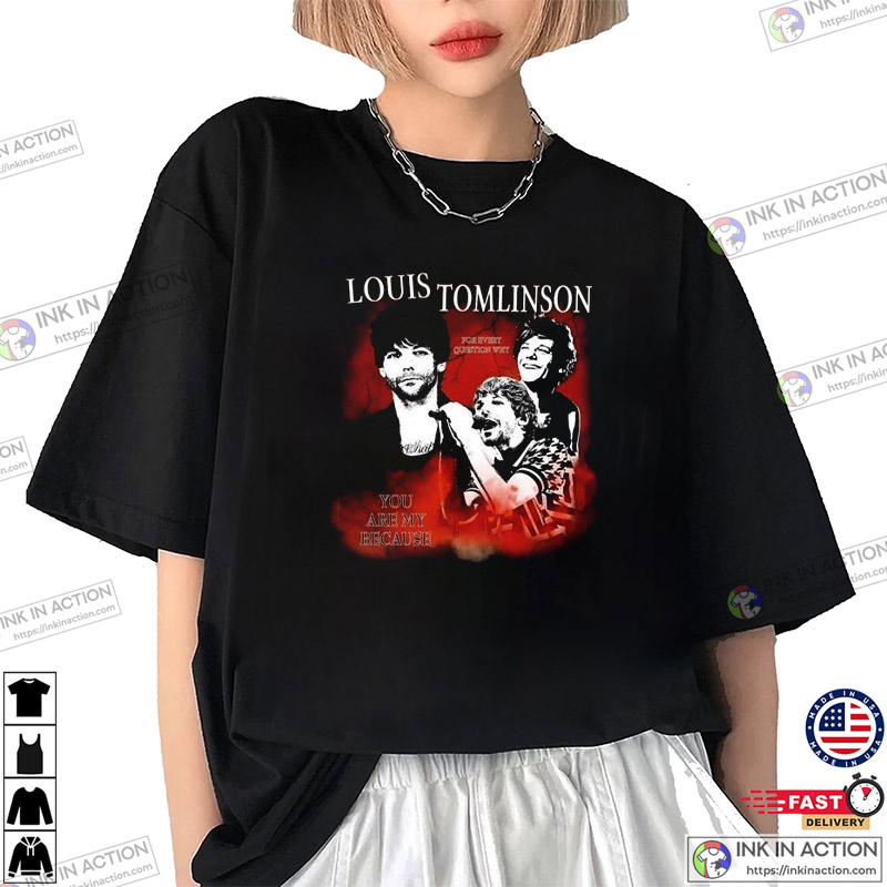 Tops, Vintage Louis Tomlinson Shirt Louis Tomlinson Merch One Direction  Shirt