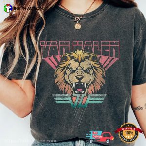 Retro Wolf Van Halen Music T-Shirt
