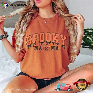 Spooky Mama spooky halloween Comfort Colors Shirt 2