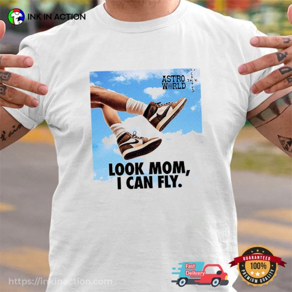 Travis Scott Look Mom I Can Fly, Astroworld T-shirt