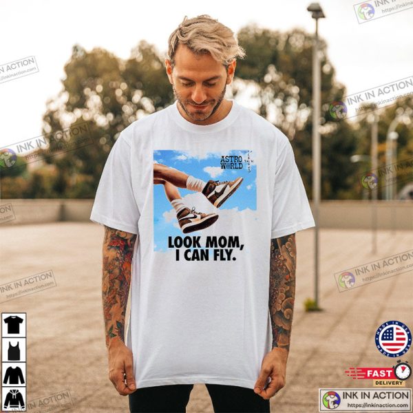 Travis Scott Look Mom I Can Fly, Astroworld T-shirt