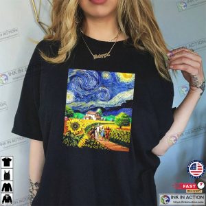 The Wizard Of Oz Sunflower Garden The Starry Night T-Shirt