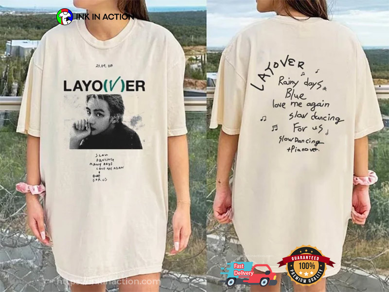 V Layover Album, Kim Taehyung T-shirt - Ink In Action