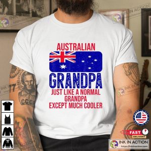 Vintage Australian Grandpa, Australia Father’s Day T-shirt