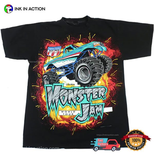 Vintage Monster Jam Monster 1995 World Tour T-shirt