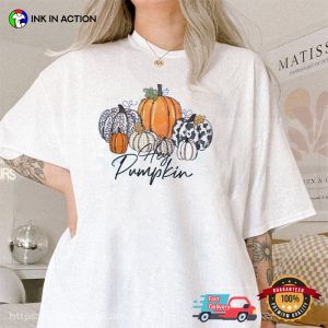 Vintage Hey Pumpkin Shirt spooky season Graphic Tee 2