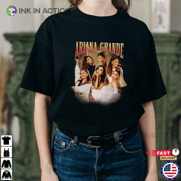 Vintage Ariana Grande Yours Truly Tour 2023 T-Shirt