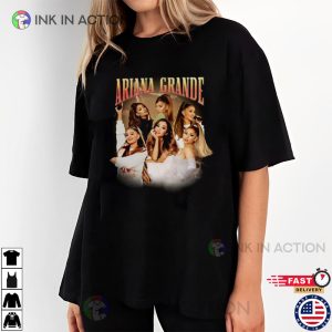 Vintage ariana grande yours truly Tour 2023 T Shirt 3