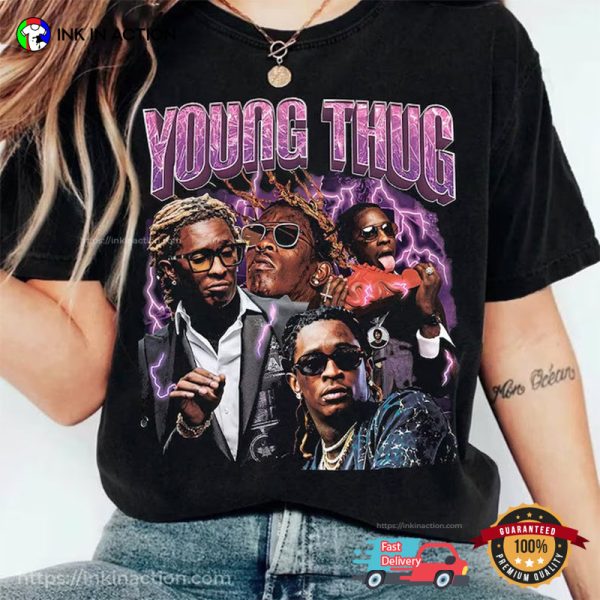 Vintage Rapper Young Thug Concert Tour Merch