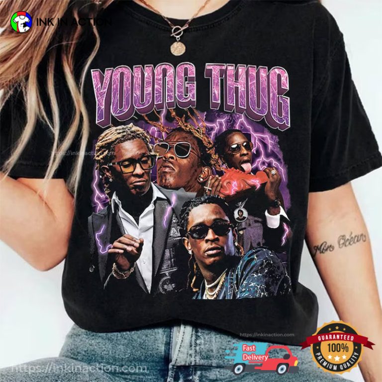 Vintage Rapper Young Thug Concert Tour Merch - Print your thoughts ...