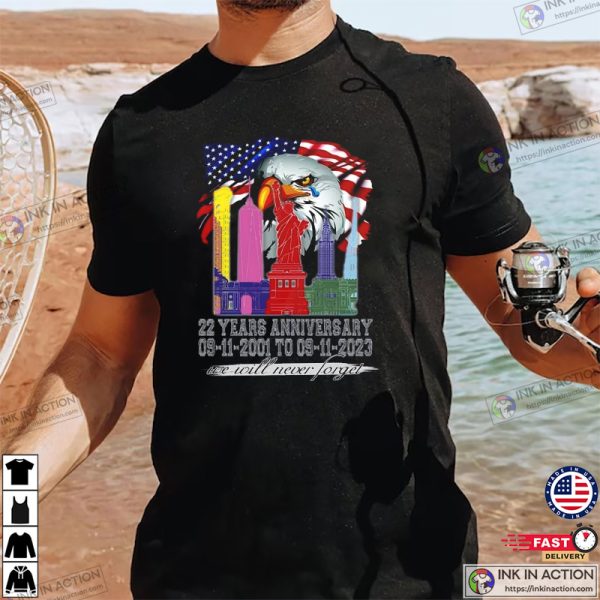 We Will Never Forget Shirt, September 11 Patriot Day Shirt