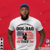 World’s Best Dog Dad Ever USA Flag Shirt