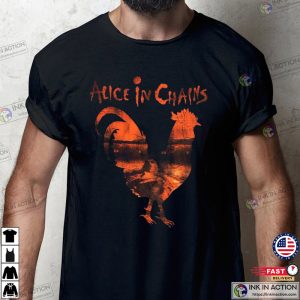 alice in chains rooster T shirt 3