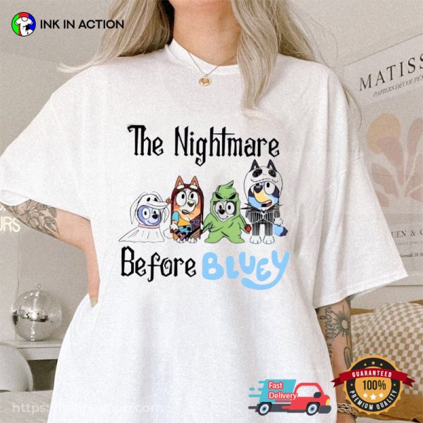 Bingo And Bluey, The Nightmare Halloween Shirt