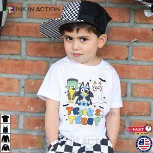 bluey dog halloween trick or treat T shirt 2 Ink In Action