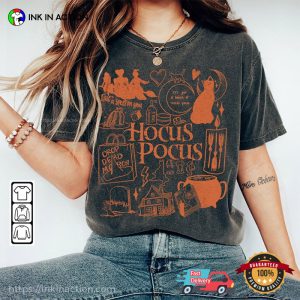 disney hocus pocus 2 Horror Movie Doodle Art Shirt 3