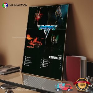 Eddie Van Halen Frankenstrat Album Cover Poster