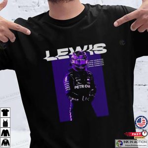 f1 lewis hamilton mercedes racing T shirt Ink In Action