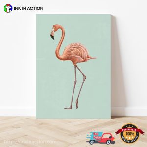 Flamingo Wall Art, Bird Wall Art, Trendy Decor Poster