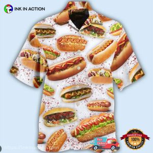 Funny Food, Hot Dog Basic Hawaiian Shirt