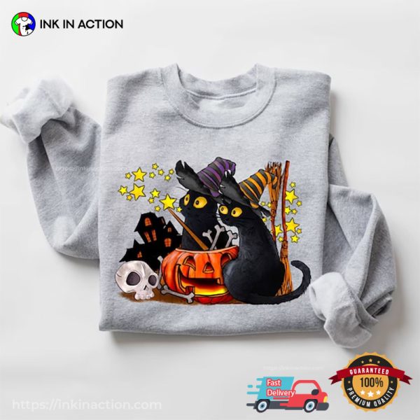 Ghost Cat Shirt, Cat Halloween Spooky Season Shirt