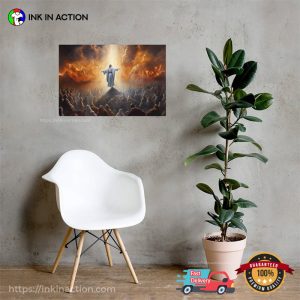 Jesus Christ Is Lord Rising Up To Heaven Poster