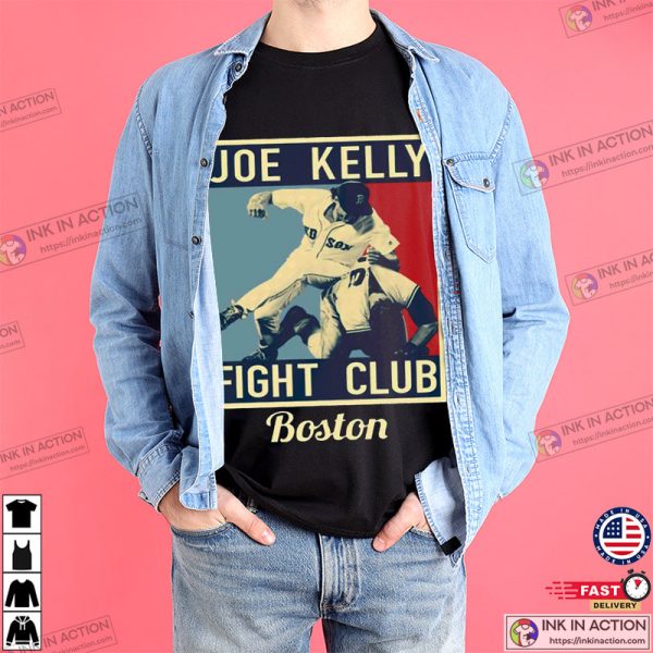 Joe Kelly Fight Club Boston Baseball T-shirt