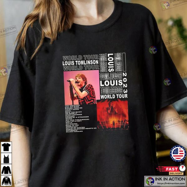 Louis Tomlinson Tour 2023 One Direction Music T-Shirt