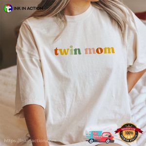 Mom Of Twins T-Shirt For Mothers Day