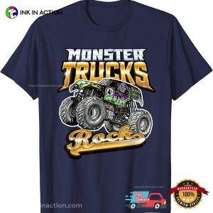 monster truck show 2023 Rock Shirt 2 Ink In Action