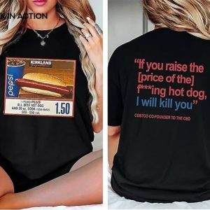price of costco hot dog T shirt 1