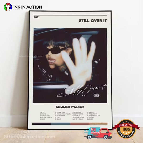 Summer Walker Still Over It Retro Music Album Poster