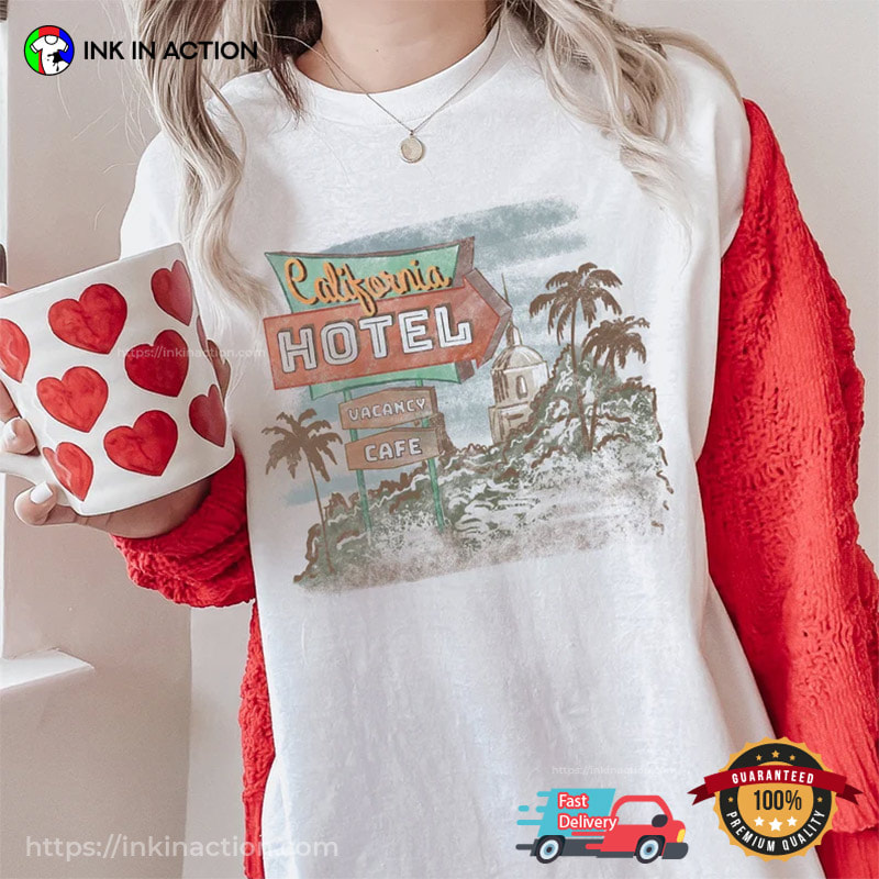 The Eagles Band Shirt, Hotel California Vintage Unisex T-shirt Short Sleeve