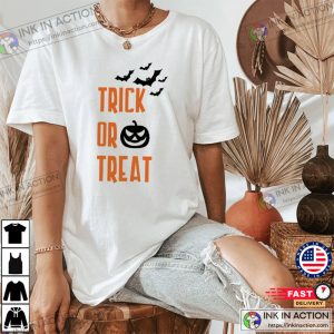 Trick Or Treat Halloween Bat Funny T-Shirt