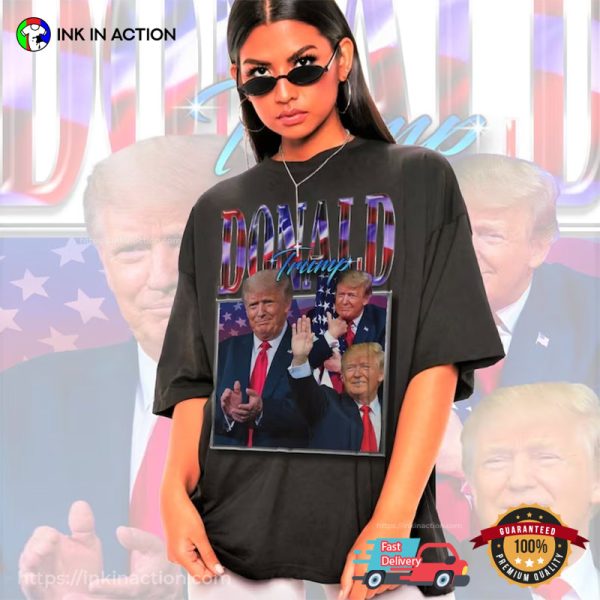 Trump For President, Donald Trump Retro 90s T-shirt