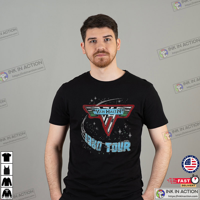 Van Halen Guitar 1980 Tour T-Shirt