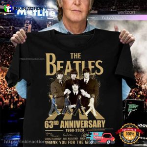63rd Anniversary 1960 2023 The Beatles Band T-Shirt