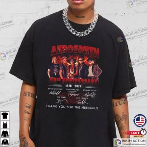 Aerosmith 53rd Anniversary 1970 2023 Signature T Shirt 1