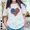 American Flag Heart Painting Tee