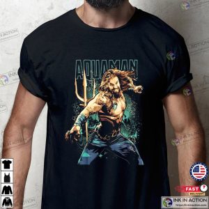 Aquaman Jason Momoa DC Comic Movie T-shirt