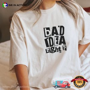 Olivia Rodrigo T-shirts Bad Idea Right? Album Merch Print Tee