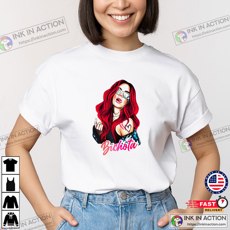 Karol G Red Hair Shirt, Bichota Baseball Jersey