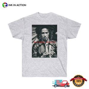 Bob Marley Black Leather natural mystic T shirt 1