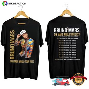 Bruno Mars 24 Karat Magic, Bruno Mars 2023 T-shirt