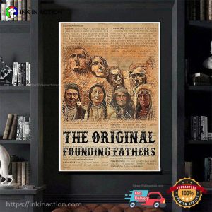 california native american tribes The Original Founding Fathers Poster