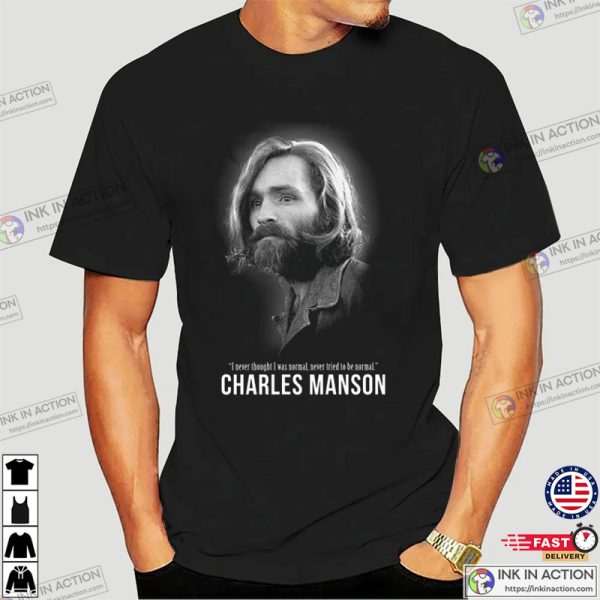 Charles Manson Helter Skelter Serial Killer Memorial T-shirt