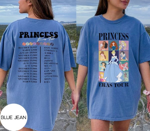 Comfort Colors Princess Eras Tour Disney Princess Tee