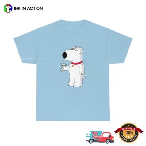 Custom Brian Griffin Graphic, Family Guy T shirt 1